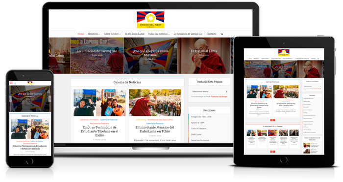 Creación de Sitio web Amigos del Tíbet